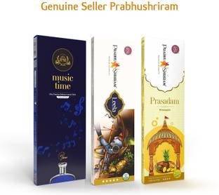 PRABHU SHRIRAM Music Time-Leela-Pineapple Incense Agarbatti| 158 Sticks|Pack-3 Phool Fragrances Nature Inspired Fragrance, Premium Designer Perfumes