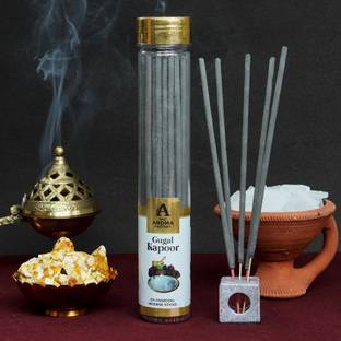 The Aroma Factory Gugal Kapoor Incense Sticks Low Smoke & Zero Charcoal Camphor Agarbatti for Pooja