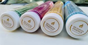 Sri Yamuna Essence SYE Premium Aromatic Incense Sticks (Pack of 4) Sri Vrinda,Nidhivan Kunj, Kunj Gulab, Divya Chandan