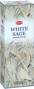 Hem White Sage Incense Sticks (9.3 cm X 6.0 cm X 25.5cm, Black) White Sage