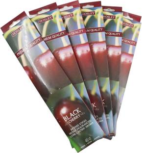 Hosley Set of 240 Highly Fragranced Hosley® Black Cherry Incense Sticks (packed in forty piece count boxes) with bonus Decorative Butterfly Shaped Wooden Holder Black Cherry