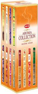 Hem Aroma Collection Incense Sticks - Variety Pack of 25 Fragrances (200 Sticks) Premium Agarbatti for Natural Aroma Multi Fragrance