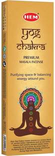 Hem Yog Chakra Incense Sticks Pack of 3 (50gms Each) Agarbatti for Pooja, Freshness & Meditation, Aromatic Environment