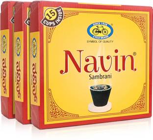 Cycle Navin Cup Sambrani (Dhoop/Loban/Guggal) for Daily Puja & Havan/Homa with Benzoin Fragrance