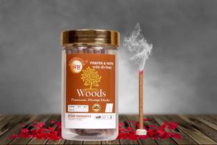 श्रेष्ठा PREMIUM NATURAL WOODS DRY DHOOP INCENSE STICKS AGARBATTI (100GMS) JAR अगरबत्ती