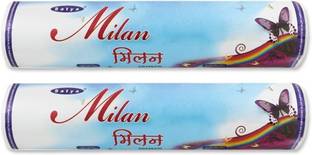 Satya Milan Incense Sticks Rolls 250g Each (Pack of 2) Strong, Long Lasting, Popular, Sweet Scented