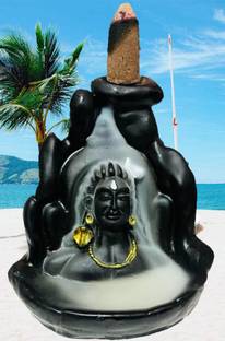 BZILO Adiyogi Shiv Backflow Incense Burner with 30 Cones Best for Gifting M_170 N/A
