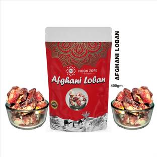 मून ज़ोप Afghani Loban | Pack of 400 gm | Premium Quality Red अगरबत्ती