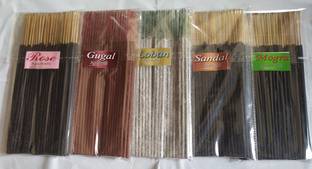TULSI ENTERPRISE 1 KG COMBO IN 5 FRAGRANCE GULAB, MOGRA, SANDALWOOD, GUGGAL, LOBAN