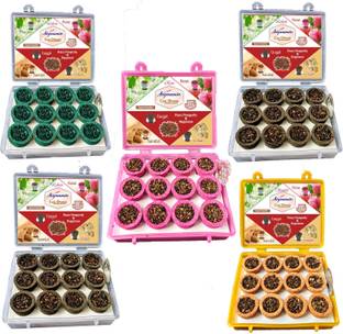 Signamio MINI DHOOP CUP ROSE, MOGRA, SANDAL, LOBAN, GUGGAD