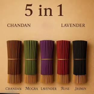 BS.SALARO Agarbatti for Pooja MOGRA, CHANDAN, LAVENDER, jasmin, rose