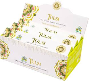 Himalaya Incense Tulsi Premium Incense Agarbatti Stick for Everyday Pooja & Prayers Use Tulsi, | Aroma fragrance Sticks |, 15 Gm Each