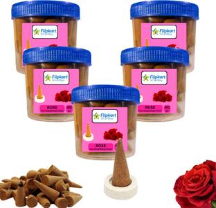 Flipkart SmartBuy Gulab Herbal Dhoop Incense 200 gm Organic Sticks Charcoal Free Cow dung Organic Incense Stick, Rose