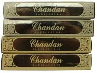 Krishnakala Chandan Cup Sambrani Pack of 4 boxes. (12 cups each). Sandal
