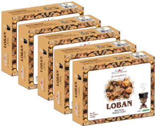 Shah Fragrances Premium Loban Sambrani Cup Dhoops (Pack of 5) | 12*5 = 60 Cups dhoop Loban