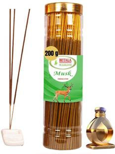BETALA FRAGRANCE Musk Flavour Premium Incense Stick with Agarbatti Stand (Approx. 120 Sticks) Musk