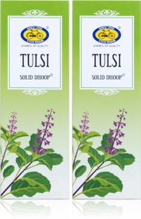 Cycle Pure Bambooless Solid Dhoop Sticks with Free Holder | Tulsi Fragrance |
