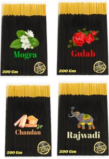 GODSUN Chandan,Mogra,Gulab and Rajwadi 4 Different fragrances