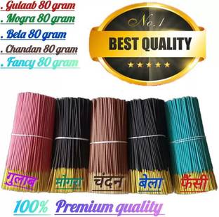 Rajtilak Agarbatti Agarbatti for Pooja rose, mogra, chandan, rajnigandha_500g rose, mogra, chandan, rajnigandha, fancy