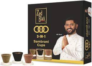 Zed Black 3-IN-1 Sambrani CupS 3IN1