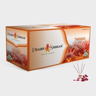 PRABHU SHRIRAM Satsang Agarbatti | 100% Charcoal Free Satsang Agarbatti Nature Inspired Fragrance
