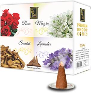 Zed Black Premium Dhoop Cones - 12 Boxes Inside – Long Lasting Enthralling Dhoop Cones for Regular Use - Encouraging And Cheering Dhoop Incense Cones