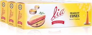 Lia Chandanam Fragrant Cones with Sandalwood Fragrance