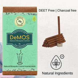 Satvi Wellness Herbal Mosquito Control Incense Sticks Satvi DeMOS Plus Herbal Mosquito Control Dhoop Sticks