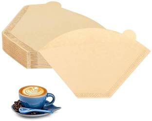 ELEPHANTBOAT 100 Counts Coffee Filter Paper for Brewing Coffee Natural Unbleached Coffee Indian Coffee Filter