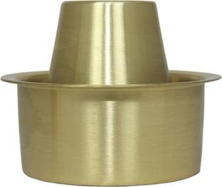 Puri South Indian Dabara Set and 1 Small Spoon-Brushed/Matt Finish Indian Coffee Filter