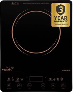 V-Guard 2000 W Induction Cooktop Touch Panel