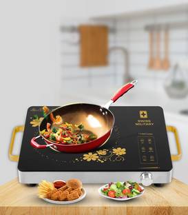 SWISS MILITARY 2200 W Induction Cooktop Touch Panel