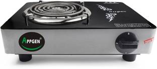 APPGEN 2000 W Radiant Cooktop Jog Dial, Push Button