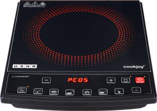 USHA 1600 W Induction Cooktop Push Button, Touch Panel