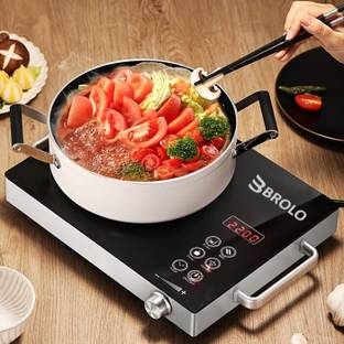 brolo 2200 W Radiant Cooktop Jog Dial, Touch Panel