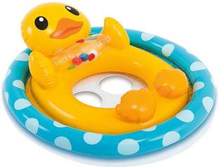 DEVERA See Me Sit Float Inflatable Swim Pool Water Ring Tube Boat for 3-4 Years Kids Inflatable Swimming Pool