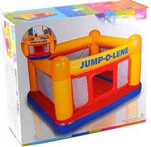 Tiny Tales Inflatable Original Playhouse, (IND*66) Playground With Free Pump Inflatable Hoppers & Bouncer