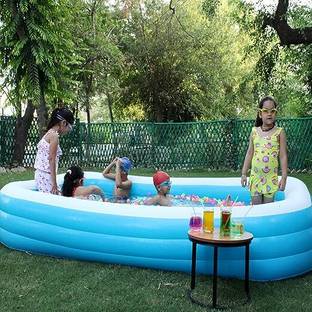 TinyTales L 10 feet Big Size Swimming Pool Tub for Kids and Adults Inflatable Swimming Pool