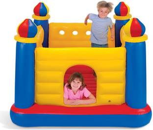 KinderTales Vinyl Bounce House JUMP -O-LENE Inflatable (IND*17) With Free Pump Inflatable Hoppers & Bouncer
