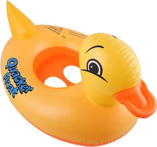 bosig Inflatable Rubber Duck Pool Float for Kids Swim Floatation Belt