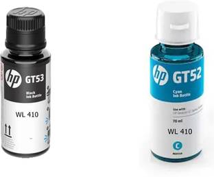 HP ORIGINAL INK FOR HP INK TANK WIRELESS 410 INK TANK PRINTER BLACK & CYAN Cyan Ink Bottle