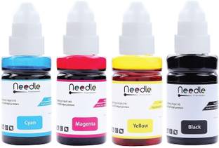 Needle 4x70 gms GI 790 for G1010 G2000 G2002 G2010 G2012 G3000 G3010 G4000 Printers Black + Tri Color Combo Pack Ink Bottle