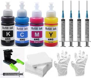 Ang Refill ink For Use In HPs 650 ink cartridge (full set) Black + Tri Color Combo Pack Ink Cartridge