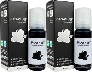 Splashjet 003 Refill Ink for L3110, L3150, L3250, L3152 Printer-(70gm x 2 Black) - 501738 Black Ink Bottle