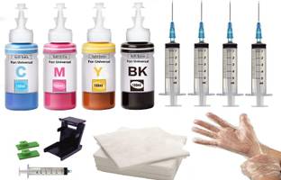 verena Refill Kit For E3370 , TS3370S Printer Ink Cartridge- PG-745 - CL746 full set Black + Tri Color Combo Pack Ink Cartridge