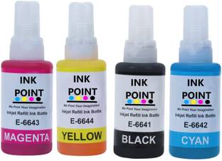 inkpoint INK POINT EPSONE T664 INK L130 L360 L380 L361, L565, L210, L220, L310 REFILL INK Black + Tri Color Combo Pack Ink Bottle