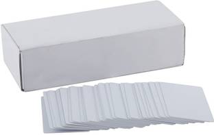 OZERDA Plain White PVC ID Cards Compatible For (Aadhar Card, College ID, Gate Pass) White Ink Cartridge