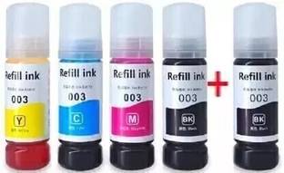 PRINTIFY 001/ 003 Ink for Epson L3110, L3150, L3250, ,L3116,L3101,L3210,L3215,L3216, Black + Tri Color Combo Pack Ink Bottle