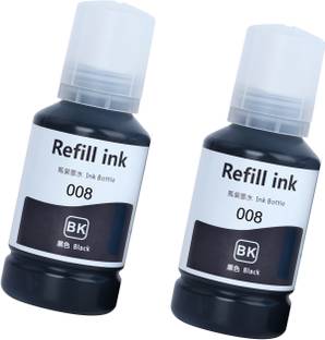 verena 008 Refill Ink Use for L6460/L6490/L6550/L6570/L15150(Set of 2) Black Ink Bottle