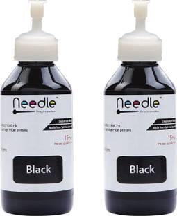 Needle 2x100 gms T664 for Ep L130 L360 L380 L361 L565 L210 L220 L310 L350 L405 Printers Black - Twin Pack Ink Bottle